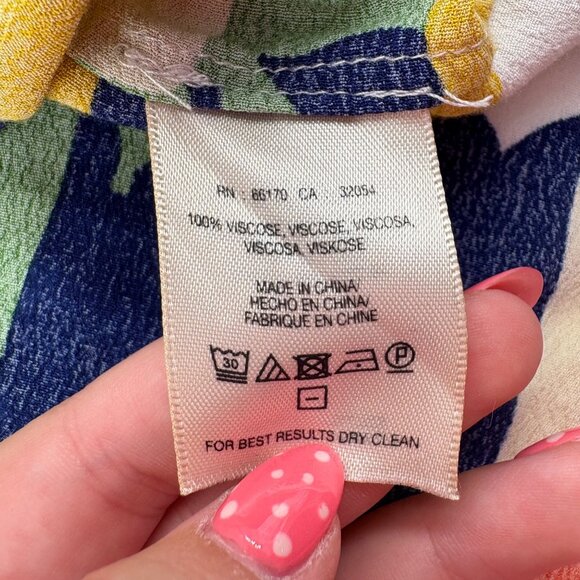 Maeve Anthropologie Colorful XS Viscose Striped Pattern Short Sleeve Top - Picture 3 of 6